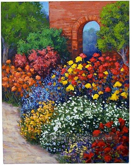 yxf028bE impressionnisme jardin Peintures à l'huile
